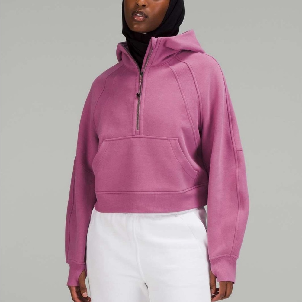 Lululemon Scuba Oversized Half-Zip Hoodie Velvet Dust